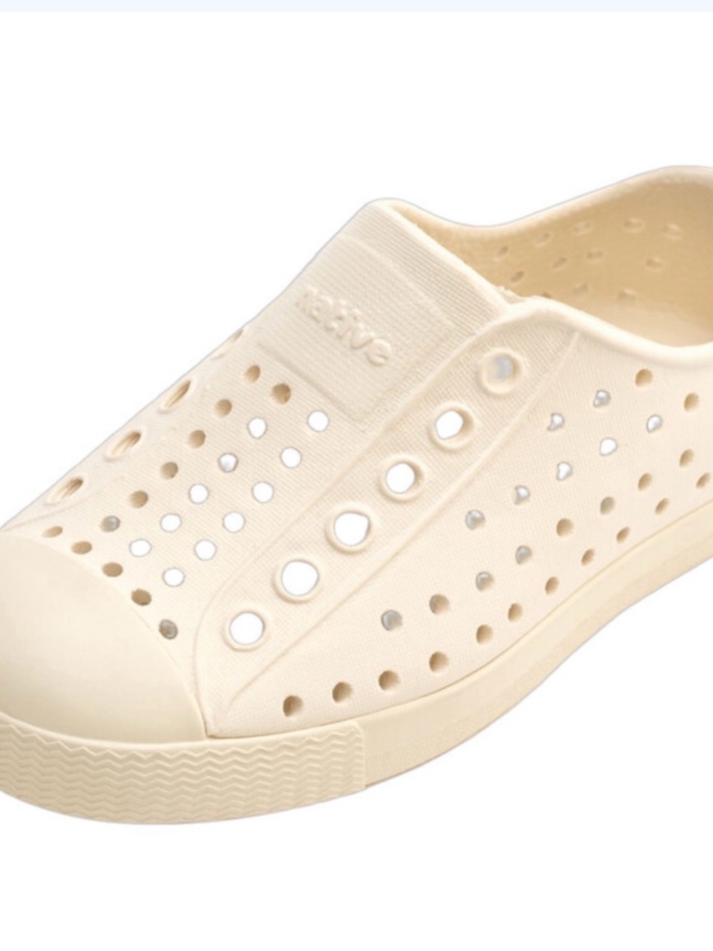 Native Kids Jefferson Slip-On Shoe in Cream